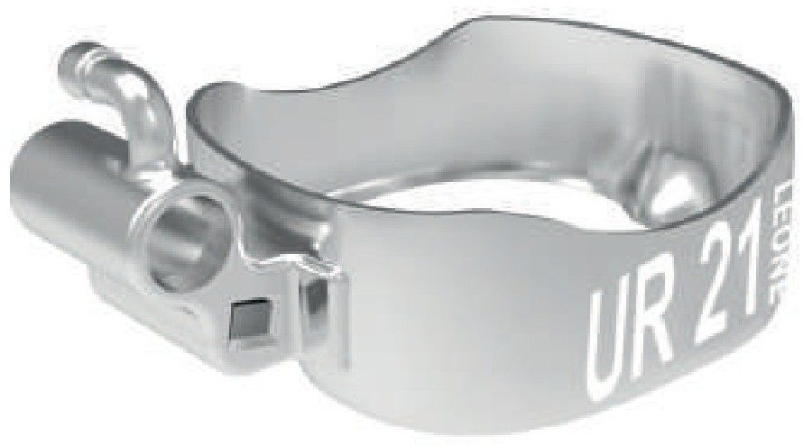 Upper right band viewed along the tube axis